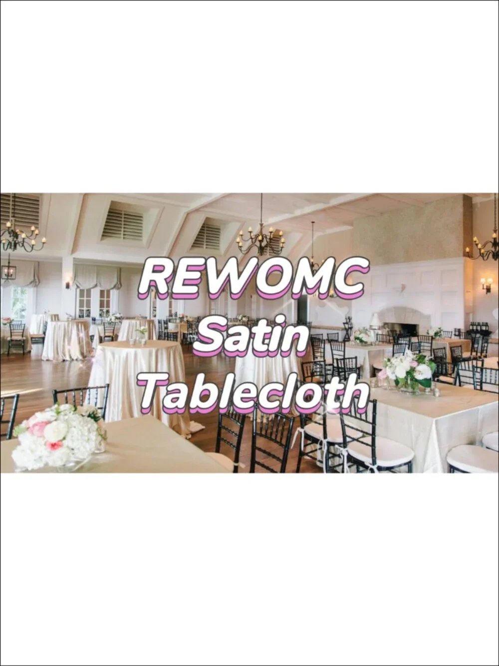 Satin Tablecloth 12 Pack 57x108 Inch Wrinkle Resistant Rectangle Dining